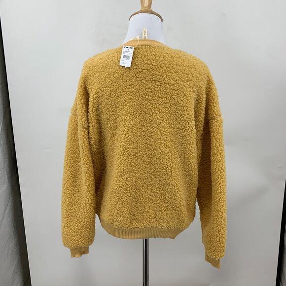 Sky and Sparrow Woobie Sweatshirt Womens M Medium Cheddar Soft Fuzzy Pullover - Picture 4 of 13